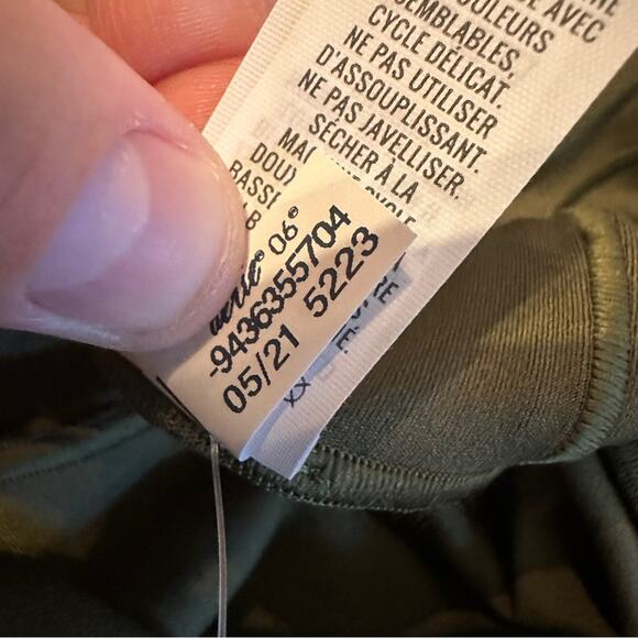 Offline by aerie Real Me‎ High Rise Olive Green 7/8 Ankle Leggings Sz L NEW - Picture 8 of 11